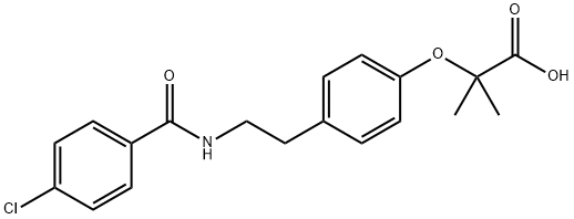 2-[4-[2-(4-Chlorobenzamido)ethyl]phenoxy]-2-methylpropanoic acid(41859-67-0)